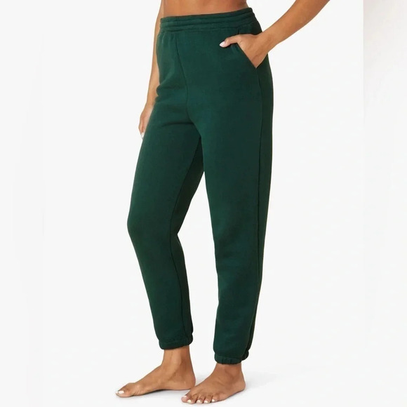 NWT Beyond‎ Yoga WFH Sweatpant - Forest Green / Size Small - Picture 1 of 14
